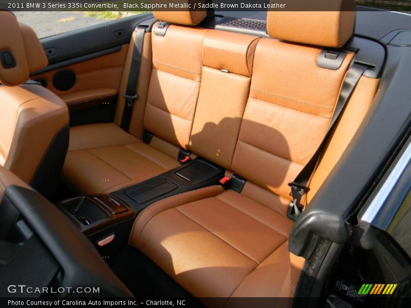 Black Sapphire Metallic / Saddle Brown Dakota Leather 2011 BMW 3 Series 335i Convertible
