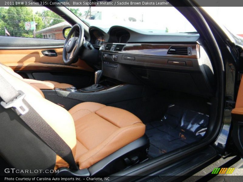 Black Sapphire Metallic / Saddle Brown Dakota Leather 2011 BMW 3 Series 335i Convertible