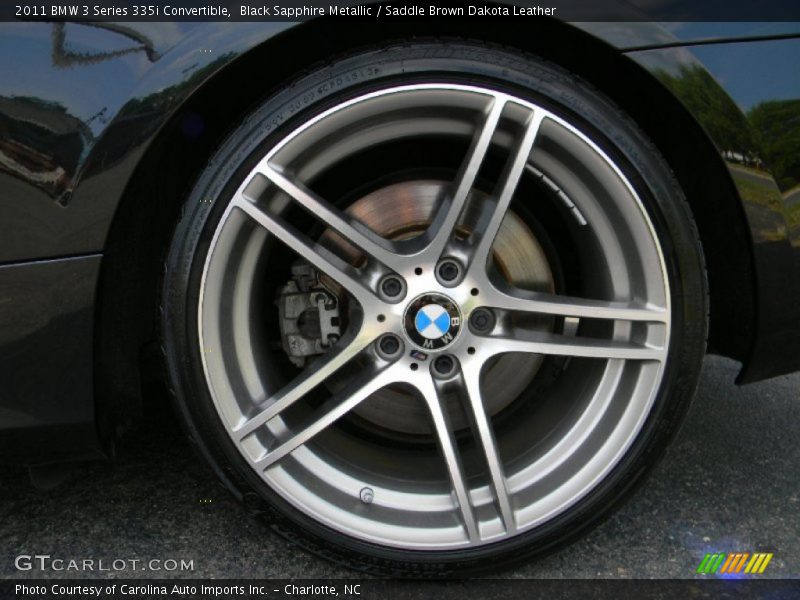 Black Sapphire Metallic / Saddle Brown Dakota Leather 2011 BMW 3 Series 335i Convertible