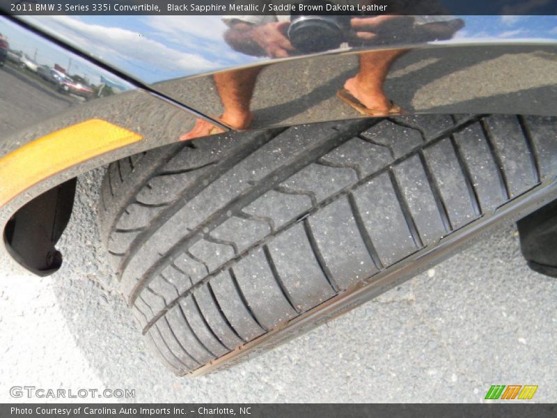 Black Sapphire Metallic / Saddle Brown Dakota Leather 2011 BMW 3 Series 335i Convertible