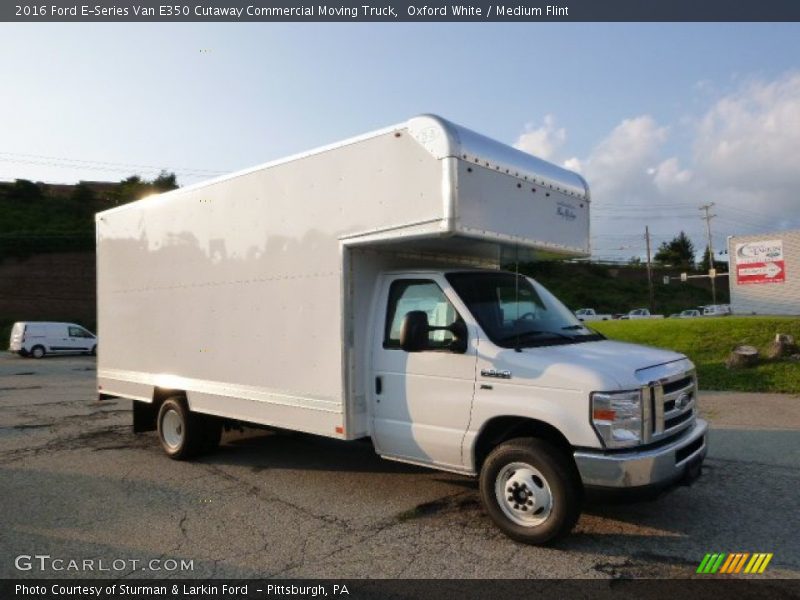 Oxford White / Medium Flint 2016 Ford E-Series Van E350 Cutaway Commercial Moving Truck