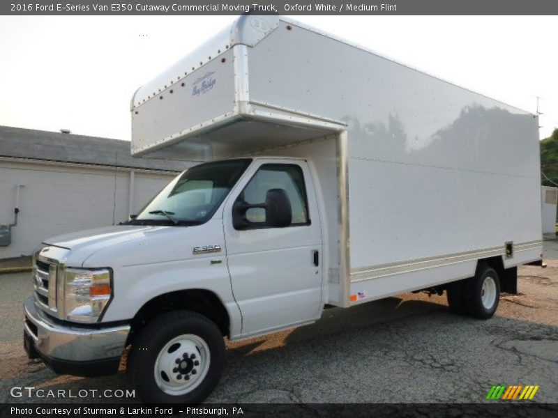 Oxford White / Medium Flint 2016 Ford E-Series Van E350 Cutaway Commercial Moving Truck