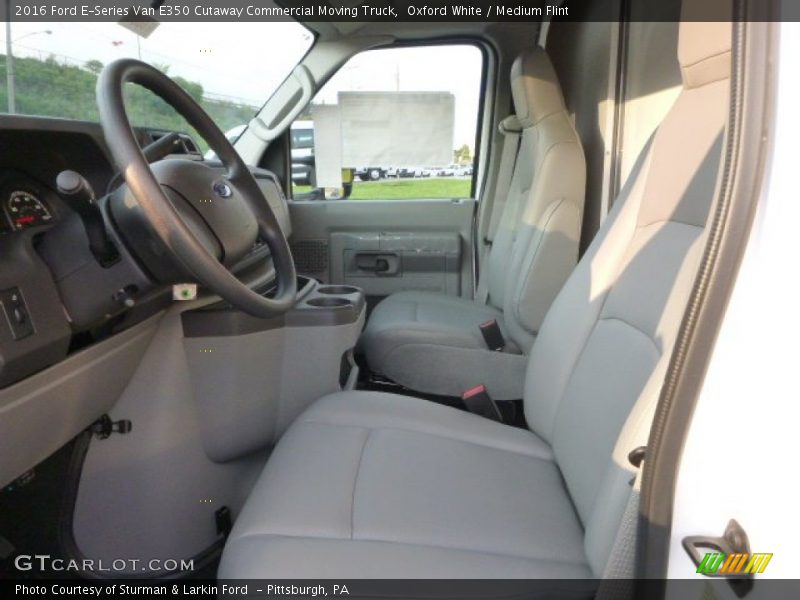 Oxford White / Medium Flint 2016 Ford E-Series Van E350 Cutaway Commercial Moving Truck