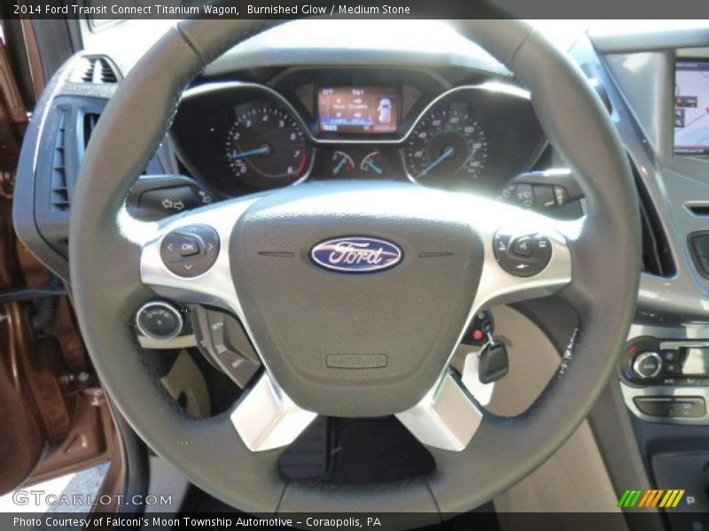 Burnished Glow / Medium Stone 2014 Ford Transit Connect Titanium Wagon