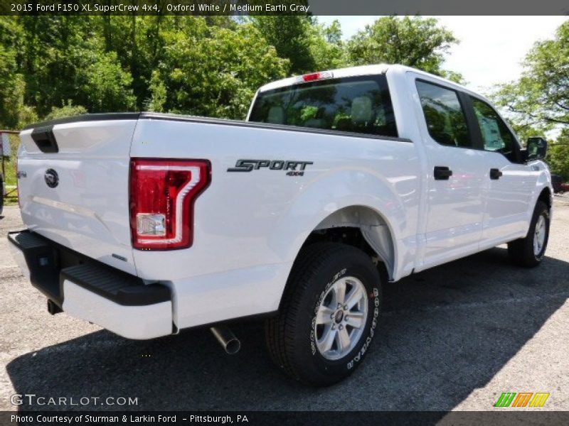 Oxford White / Medium Earth Gray 2015 Ford F150 XL SuperCrew 4x4