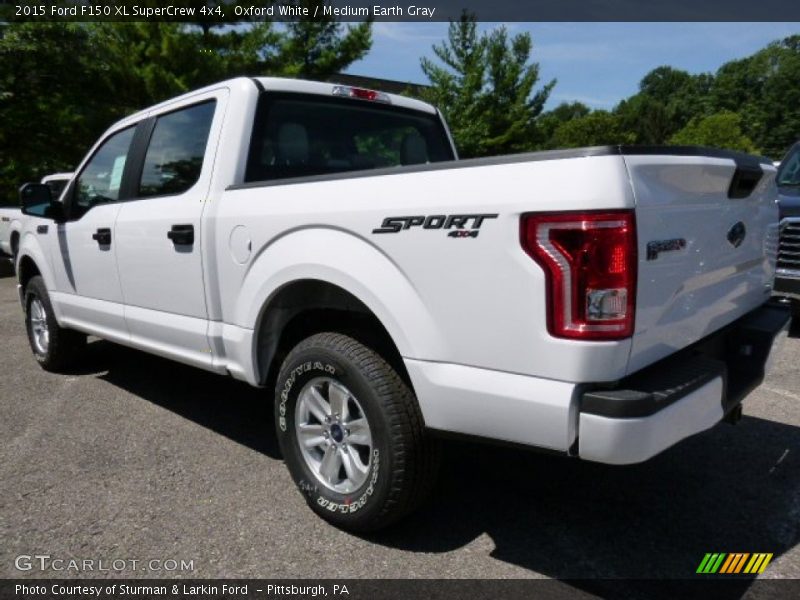 Oxford White / Medium Earth Gray 2015 Ford F150 XL SuperCrew 4x4
