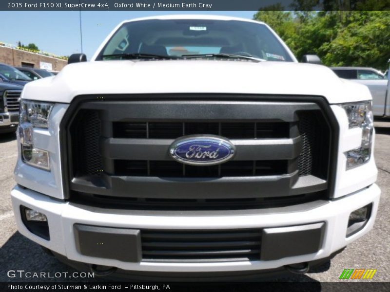 Oxford White / Medium Earth Gray 2015 Ford F150 XL SuperCrew 4x4