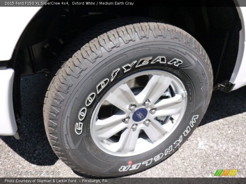 Oxford White / Medium Earth Gray 2015 Ford F150 XL SuperCrew 4x4