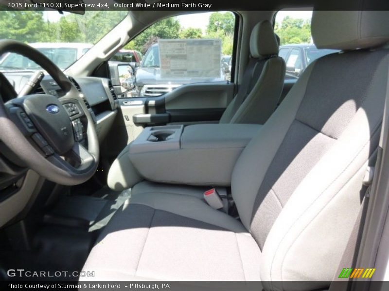 Oxford White / Medium Earth Gray 2015 Ford F150 XL SuperCrew 4x4