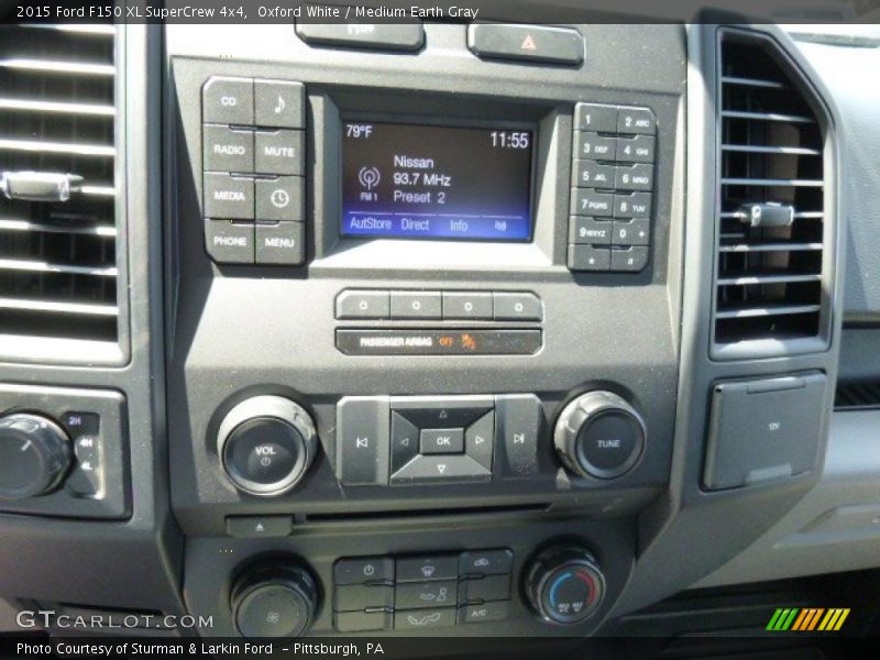 Oxford White / Medium Earth Gray 2015 Ford F150 XL SuperCrew 4x4