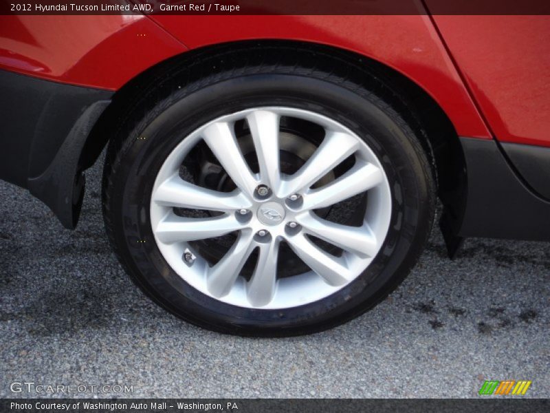 Garnet Red / Taupe 2012 Hyundai Tucson Limited AWD