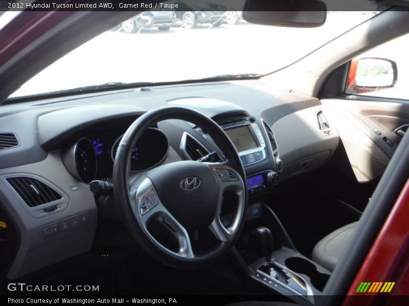 Garnet Red / Taupe 2012 Hyundai Tucson Limited AWD