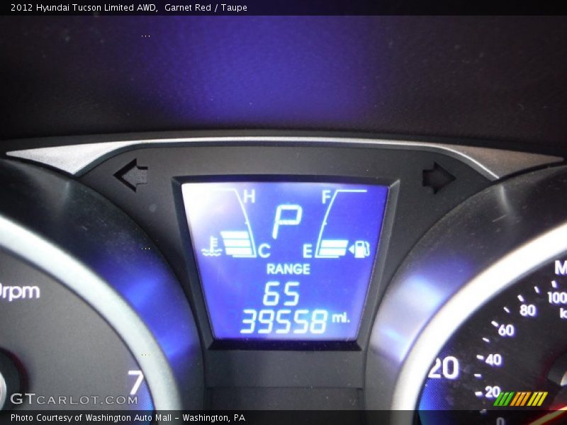 Garnet Red / Taupe 2012 Hyundai Tucson Limited AWD