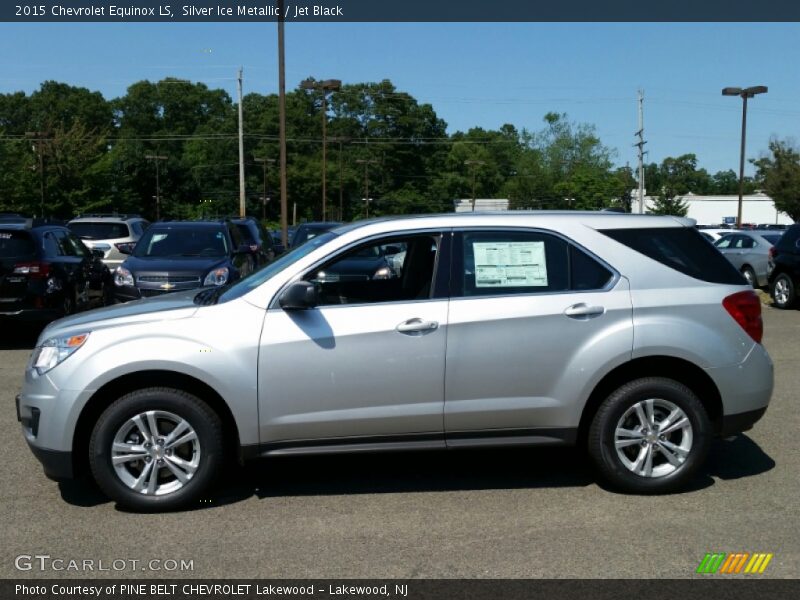 Silver Ice Metallic / Jet Black 2015 Chevrolet Equinox LS