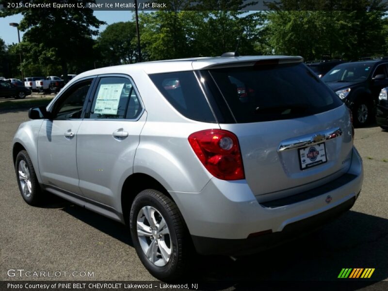 Silver Ice Metallic / Jet Black 2015 Chevrolet Equinox LS