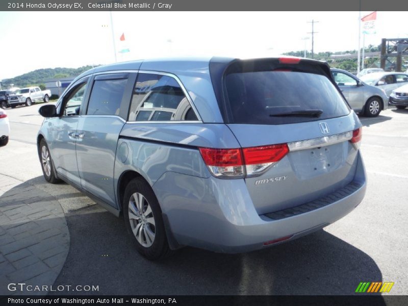 Celestial Blue Metallic / Gray 2014 Honda Odyssey EX