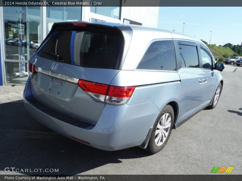 Celestial Blue Metallic / Gray 2014 Honda Odyssey EX