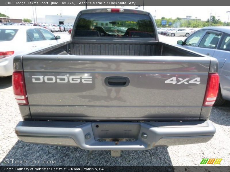 Graphite Metallic / Dark Slate Gray 2002 Dodge Dakota Sport Quad Cab 4x4