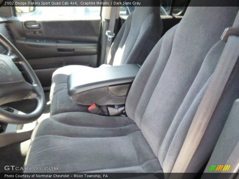 Graphite Metallic / Dark Slate Gray 2002 Dodge Dakota Sport Quad Cab 4x4