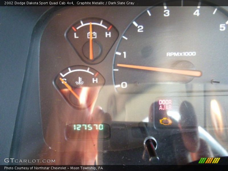 Graphite Metallic / Dark Slate Gray 2002 Dodge Dakota Sport Quad Cab 4x4