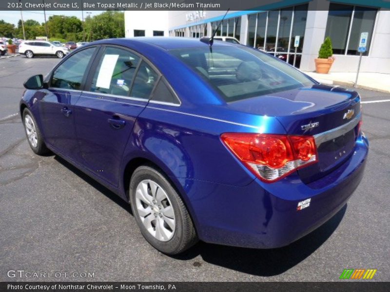 Blue Topaz Metallic / Jet Black/Medium Titanium 2012 Chevrolet Cruze LS