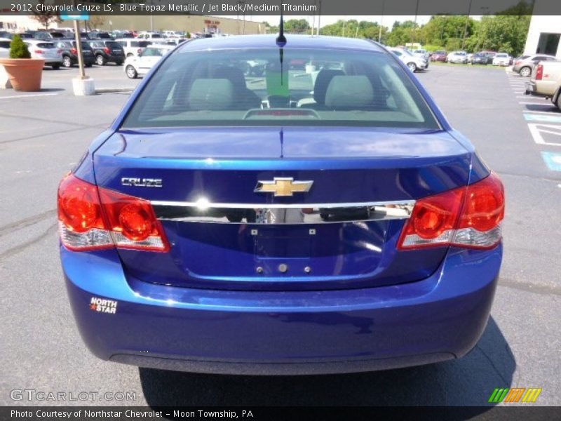 Blue Topaz Metallic / Jet Black/Medium Titanium 2012 Chevrolet Cruze LS