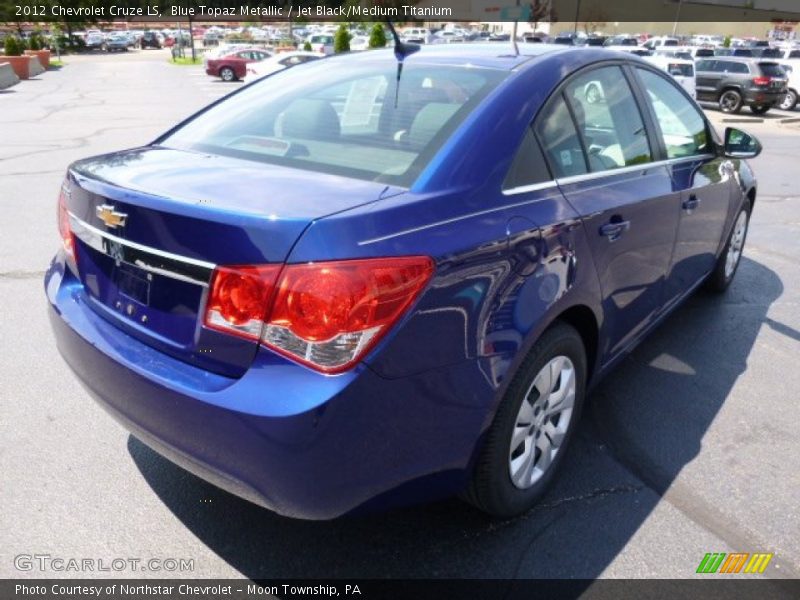 Blue Topaz Metallic / Jet Black/Medium Titanium 2012 Chevrolet Cruze LS
