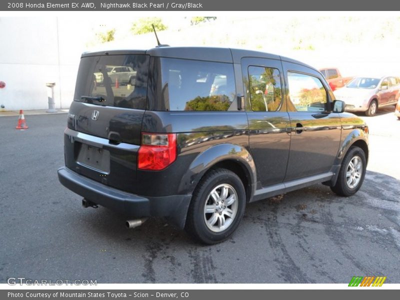 Nighthawk Black Pearl / Gray/Black 2008 Honda Element EX AWD