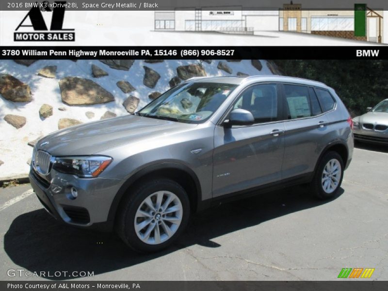 Space Grey Metallic / Black 2016 BMW X3 xDrive28i