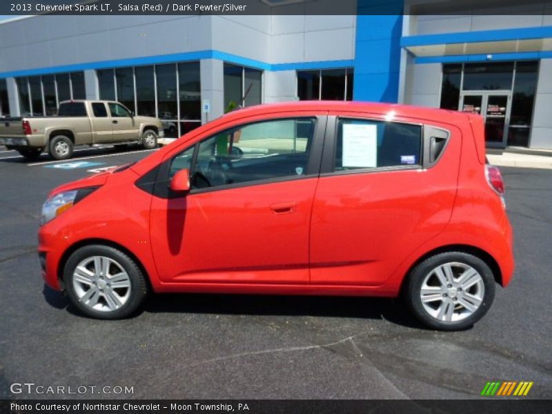 Salsa (Red) / Dark Pewter/Silver 2013 Chevrolet Spark LT
