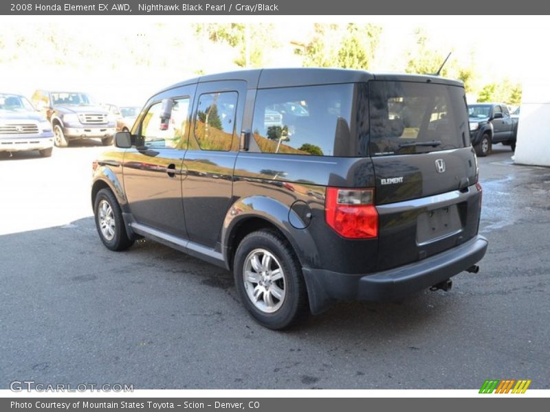 Nighthawk Black Pearl / Gray/Black 2008 Honda Element EX AWD