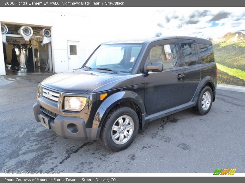 Nighthawk Black Pearl / Gray/Black 2008 Honda Element EX AWD