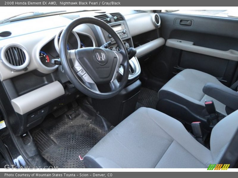 Nighthawk Black Pearl / Gray/Black 2008 Honda Element EX AWD