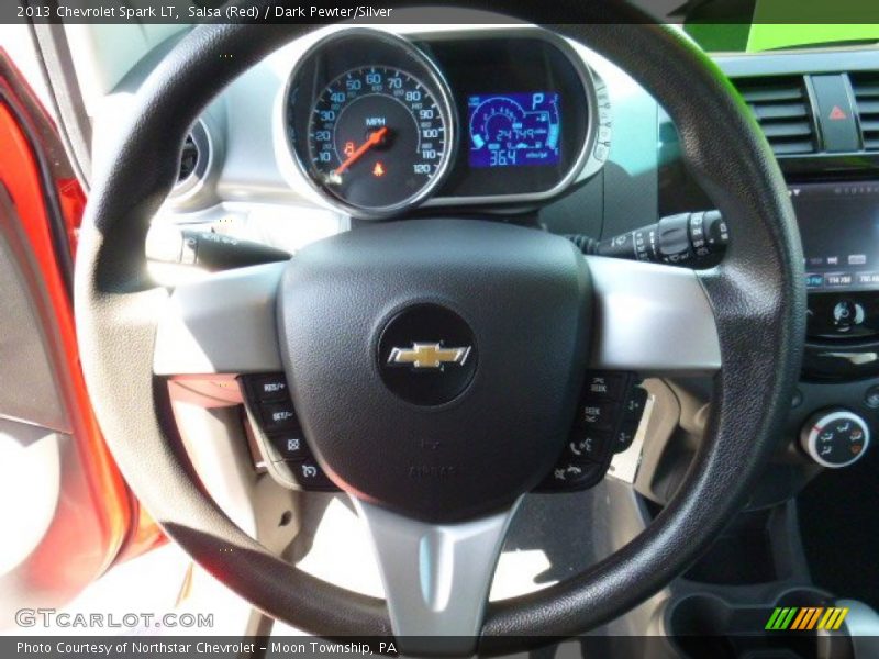 Salsa (Red) / Dark Pewter/Silver 2013 Chevrolet Spark LT