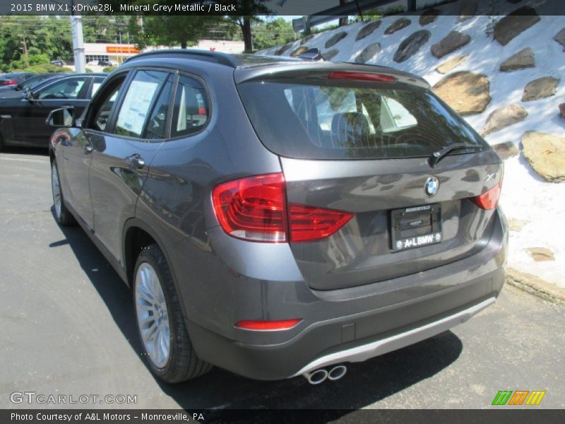 Mineral Grey Metallic / Black 2015 BMW X1 xDrive28i