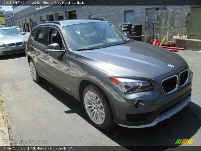 Mineral Grey Metallic / Black 2015 BMW X1 xDrive28i