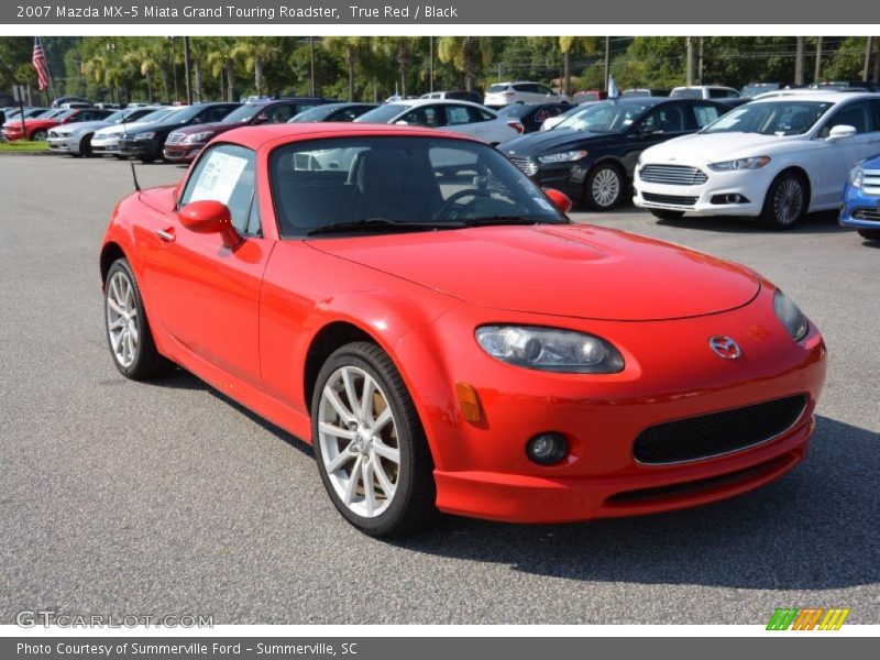 True Red / Black 2007 Mazda MX-5 Miata Grand Touring Roadster