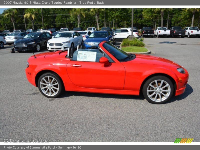True Red / Black 2007 Mazda MX-5 Miata Grand Touring Roadster
