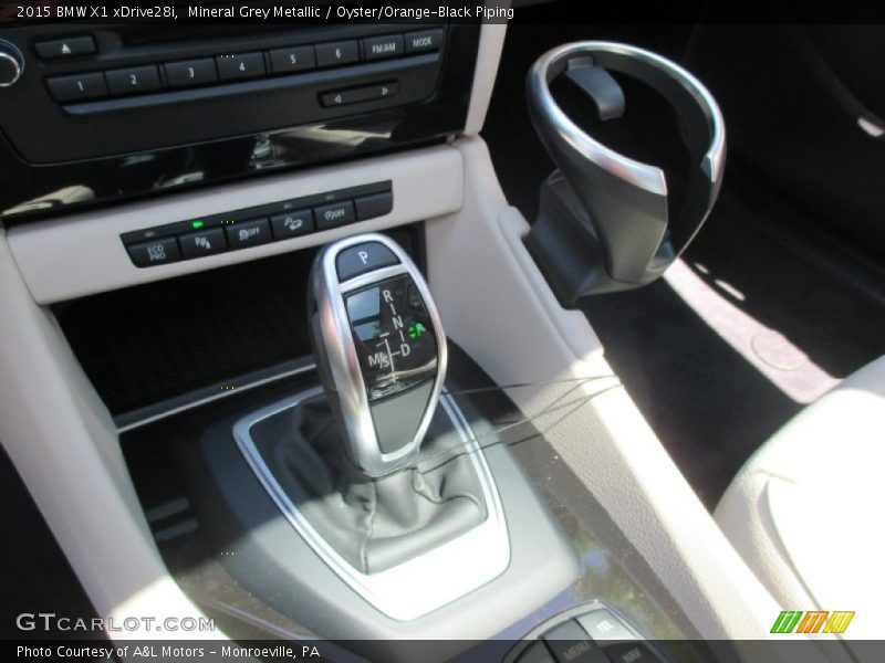 Mineral Grey Metallic / Oyster/Orange-Black Piping 2015 BMW X1 xDrive28i