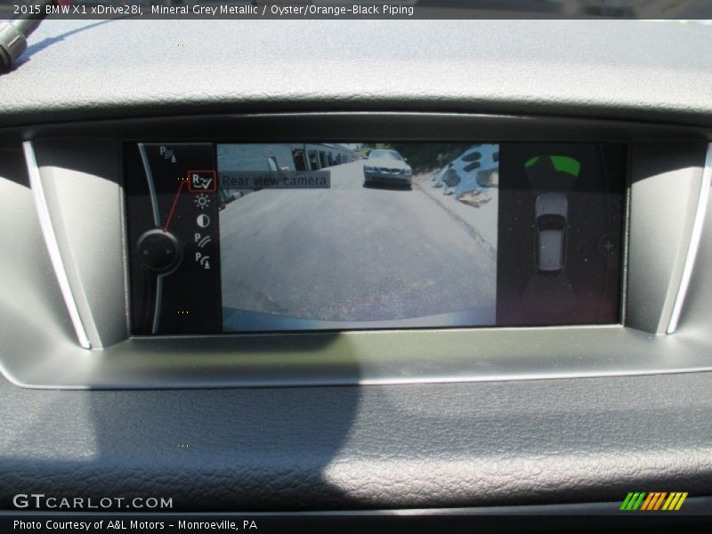 Mineral Grey Metallic / Oyster/Orange-Black Piping 2015 BMW X1 xDrive28i