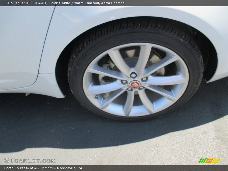 Polaris White / Warm Charcoal/Warm Charcoal 2015 Jaguar XF 3.0 AWD