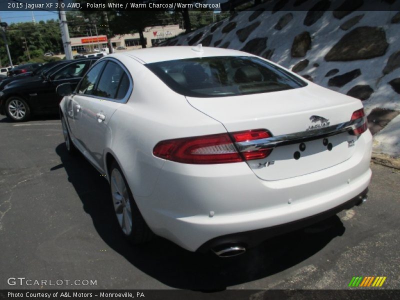 Polaris White / Warm Charcoal/Warm Charcoal 2015 Jaguar XF 3.0 AWD