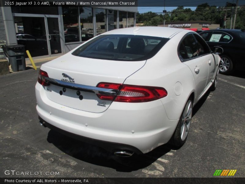 Polaris White / Warm Charcoal/Warm Charcoal 2015 Jaguar XF 3.0 AWD