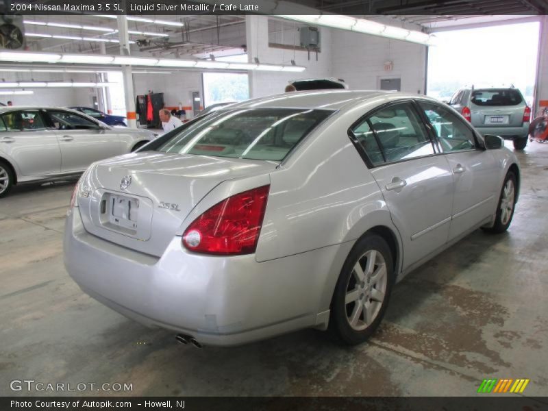 Liquid Silver Metallic / Cafe Latte 2004 Nissan Maxima 3.5 SL