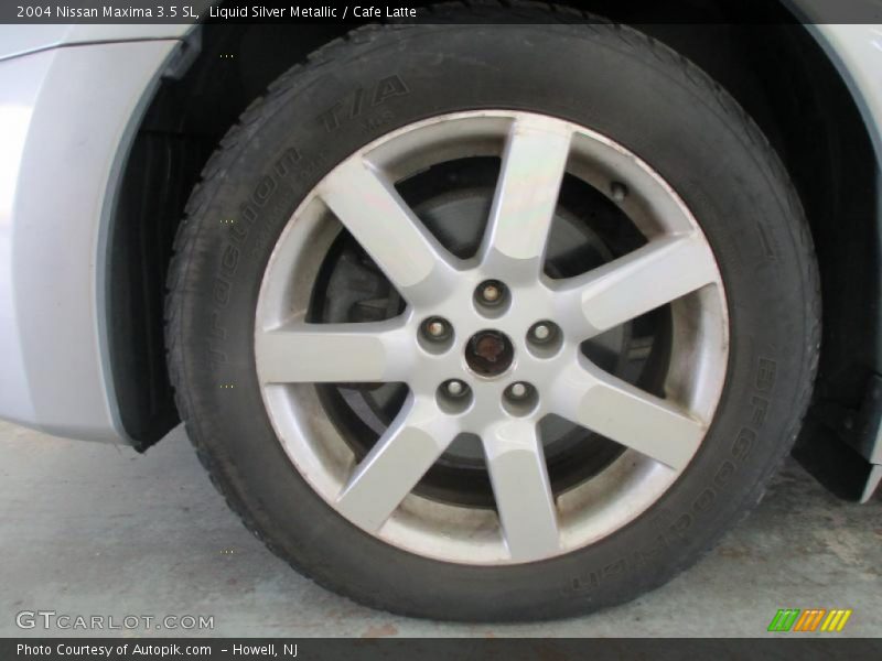 Liquid Silver Metallic / Cafe Latte 2004 Nissan Maxima 3.5 SL