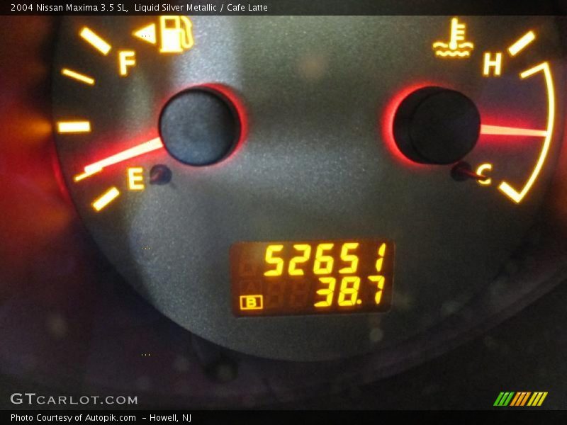 Liquid Silver Metallic / Cafe Latte 2004 Nissan Maxima 3.5 SL