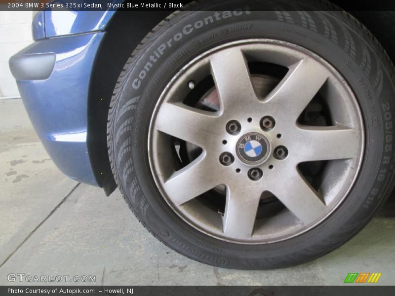 Mystic Blue Metallic / Black 2004 BMW 3 Series 325xi Sedan