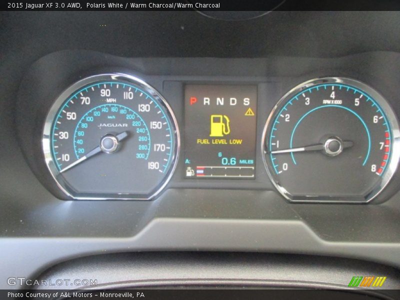 Polaris White / Warm Charcoal/Warm Charcoal 2015 Jaguar XF 3.0 AWD