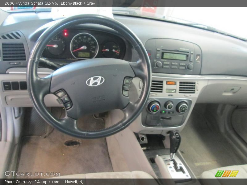 Ebony Black / Gray 2006 Hyundai Sonata GLS V6