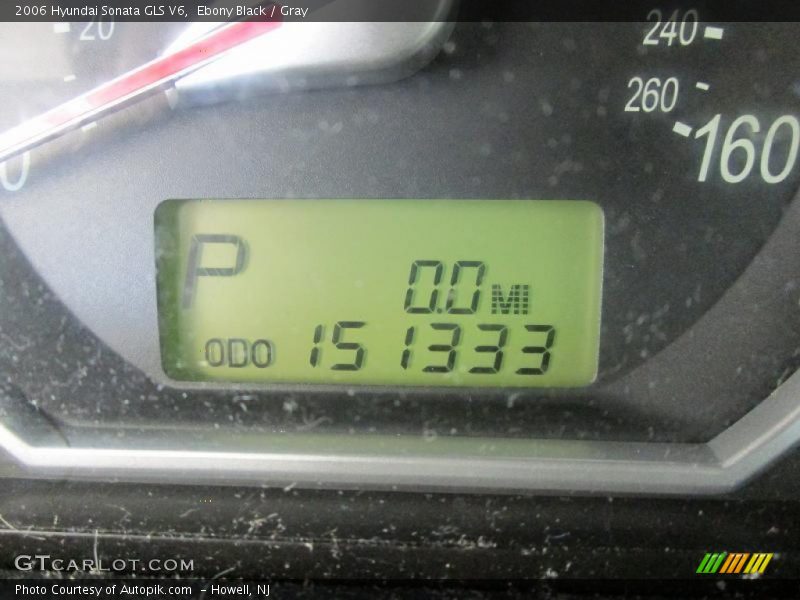 Ebony Black / Gray 2006 Hyundai Sonata GLS V6